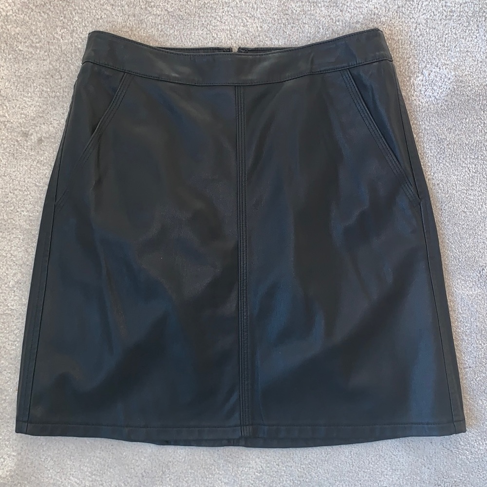 Loft Faux Leather Skirt NWT